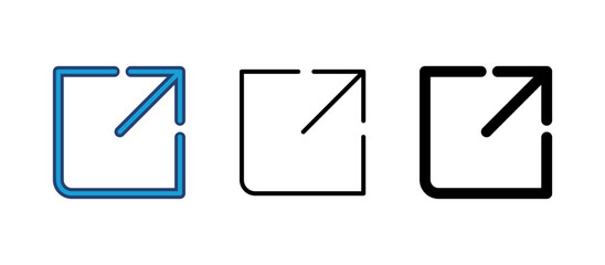 Fototapeta premium External link icon vector. link icon vector. hyperlink symbol