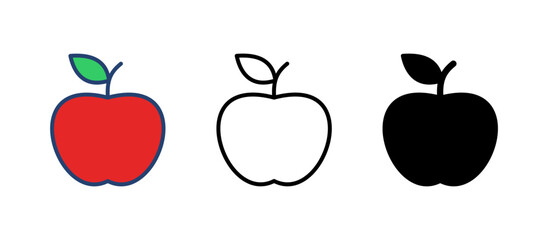 Apple icon vector. Apple vector icon. apple symbols for your web design.