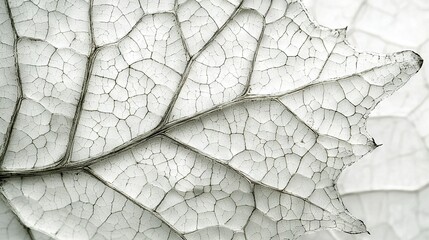 Obraz premium A detailed photo of a leaf's white and gray textured surface beneath