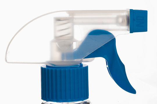 Close up of a cleansing spray nozzle
