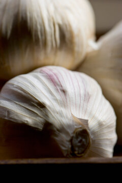 Close up of garlic bulbs
