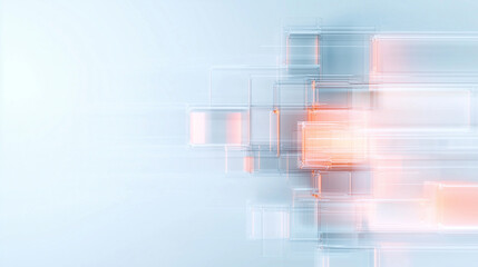 Obraz premium Abstract Geometric Shapes - Futuristic Digital Art Background