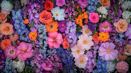 Vibrant Floral Arrangement: A Symphony of Colors