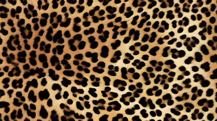 leopard print cat fur pattern brown background modern design