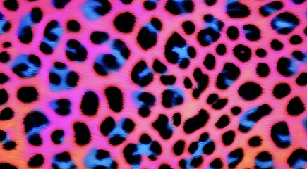 Obraz premium leopard print color background wool texture