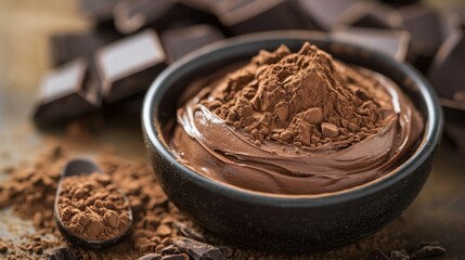 Rich Cacao and Carob Powders in Chocolate Mix