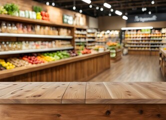 Fototapeta premium shopping in supermarket