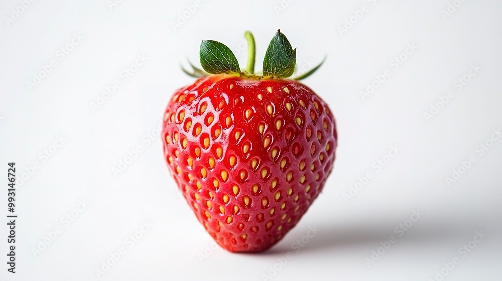 Canvas Prints strawberry isolated on white background 