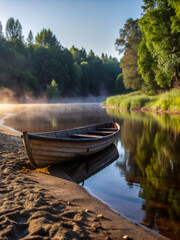 boat on the lakeboat, lake, water, river, landscape, nature, sky, boats, fishing, summer, reflection, travel, pond, sunset, canoe, tree, tranquil, wooden, trees, forest, autumn, green, clouds, cloud, 