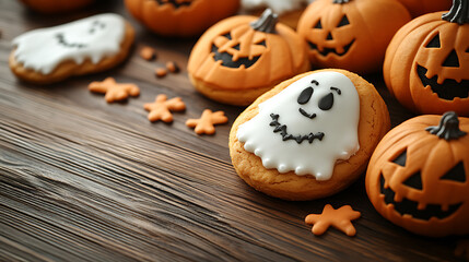 Background image for text Halloween Treats and Pumpkin Magic