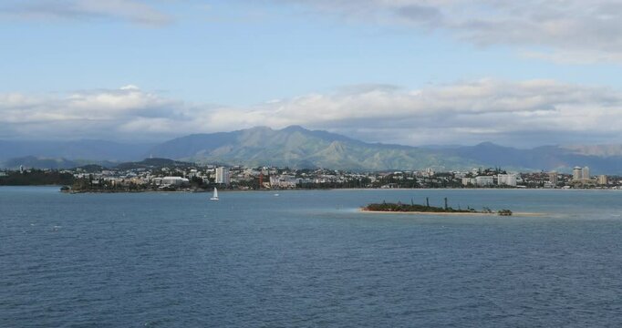 Beautiful view of Noumea, New Caledonia.Grande Terre.