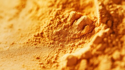 Vibrant Lucuma Powder in Golden Orange Cloud