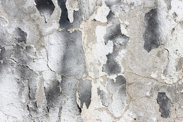 Cracked concrete vintage wall background, old wall
