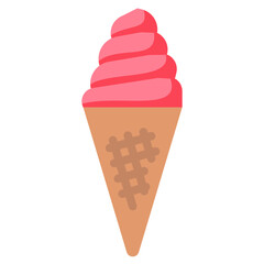icecream flat vector icon