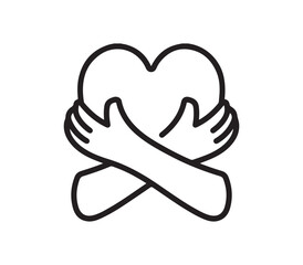 illustration of a heart shaped cake