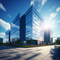 Fototapeta premium Modern Commercial Business Office Building