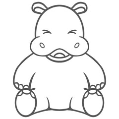 hippopotamus cartoon