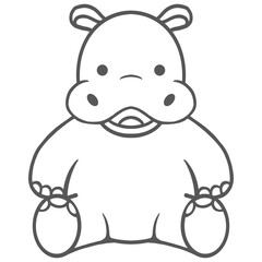 hippopotamus cartoon