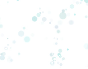 Snow on a transparent background. White blue decorative elements.
