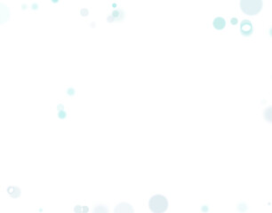 Snow on a transparent background. White blue decorative elements.