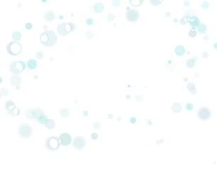 Snow on a transparent background. White blue decorative elements.