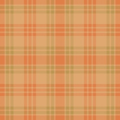 Plaid seamless pattern. Check fabric texture. Vector textile print.