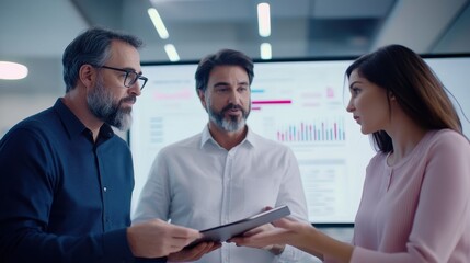 The Team Engaged in Discussion