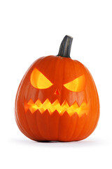 halloween pumpkin isolated on white
