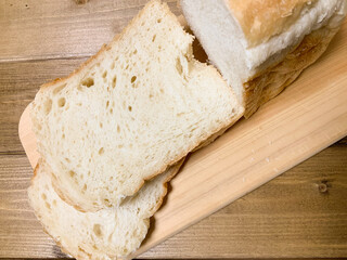 ホームベーカリーで作った食パン、俯瞰