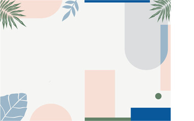 Obraz premium Organic Shapes in a Bohemian-Themed Background