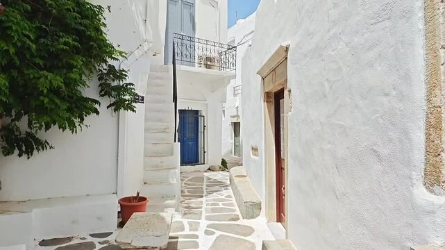 The center of Parikia in Paros is simply spectacular
