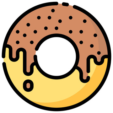recommend clip art: donut filled outline vector icon