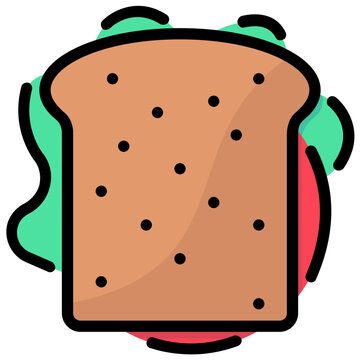 recommend clip art: sandwich filled outline vector icon