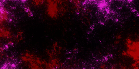 red and pink colorful dark grunge background. Colorful Stained stony rusty wall background. Vintage paper textured aquarelle. Indigo Black texture of iron concrete texture sand tile dirt old rough.