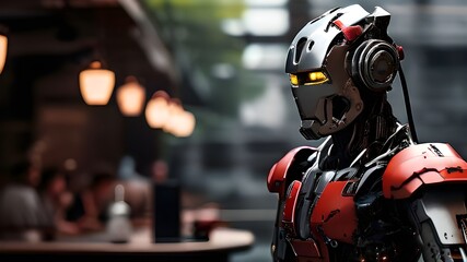 Fototapeta premium Robots in professional environments, professional robots 