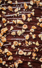 Chocolate swirl topped with hazelnut 