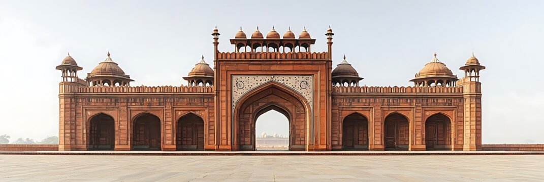 Buland Darwaza Illustration - Entrance to the Jama Masjid Mosque