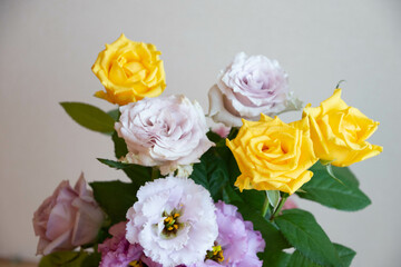 薔薇とトルコ桔梗
