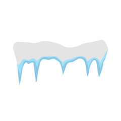 Snow Cap With Icicle Ornament Winter Decoration 