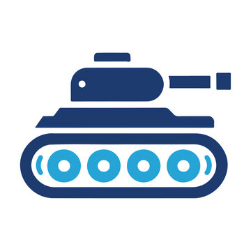 recommend clip art: Black silhouette military weapon tank icon design