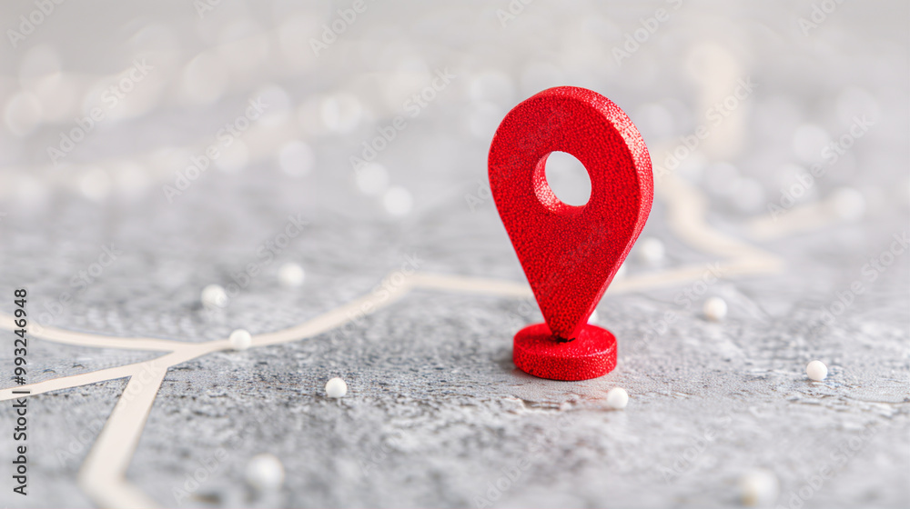 Poster map pin location marker on abstract background for navigation and travel
