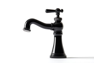 The kitchen water crane is isolated