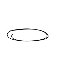 Hand Drawn Oval Circle 