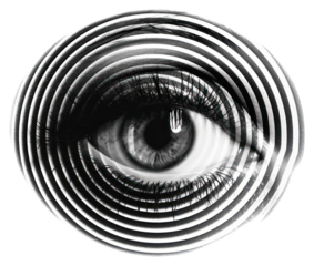 PNG Doppler Effect spiral black white.