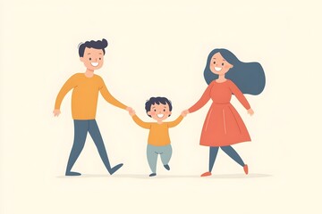 Obraz premium Loving Family Celebrates the Adoption of a Child with Joy and Togetherness