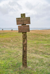 Wooden post in Northern Germany