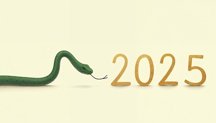 Obraz premium 2025 new year hd wallpaper snake year chinese