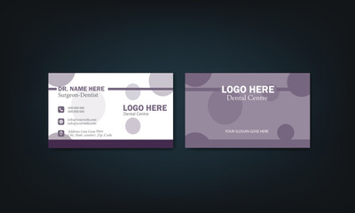 Modern business card design template