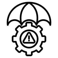 Risk Management Icon Element For Design