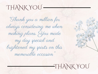 thank you for your wishes illustration for free download